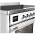 Ilve Majestic III Collection UMIB48NR3WHC - 48 Inch Induction Range with 6 Cooking Elements
