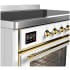 Ilve Majestic III Collection UMIB48NR3WHG - 48 Inch Induction Range with 6 Cooking Elements