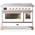 Ilve Majestic III Collection UMIB48NR3WHP - 48 Inch Induction Range with 6 Cooking Elements