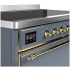 Ilve Majestic III Collection UMIB48QNR3BGG - 48 Inch Induction Range with 6 Elements