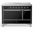 Ilve Majestic III Collection UMIB48QNR3BKC - 48 Inch Induction Range with 6 Elements
