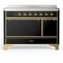 Ilve Majestic III Collection UMIB48QNR3BKG - 48 Inch Induction Range with 6 Elements