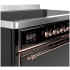 Ilve Majestic III Collection UMIB48QNR3BKP - 48 Inch Induction Range with 6 Elements