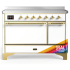 Ilve Majestic III Collection UMIB48QNR3RAG - 48 Inch Induction Range with 6 Elements