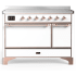 Ilve Majestic III Collection UMIB48QNR3WHP - 48 Inch Induction Range with 6 Elements