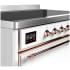 Ilve Majestic III Collection UMIB48QNR3WHP - 48 Inch Induction Range with 6 Elements