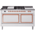 Ilve nostalgie II collection Noblesse UN60FSQNMPWHPLP - 60 Inch Freestanding Dual Fuel Range