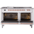 Ilve nostalgie II collection Noblesse UN60FSQNMPWHPLP - 60 Inch Freestanding Dual Fuel Range