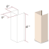ZLINE KBUFE - 61 in. Wooden Chimney Extension