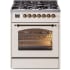 Ilve Nostalgie II Collection UP30NMPAWB - 30 Inch Freestanding Dual Fuel Range in Front View