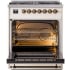 Ilve Nostalgie II Collection UP30NMPAWB - 30 Inch Freestanding Dual Fuel Range in Opened View
