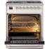 Ilve Nostalgie II Collection UP30NMPAWC - 30 Inch Freestanding Dual Fuel Range in Opened View
