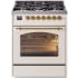 Ilve Nostalgie II Collection UP30NMPAWG - 30 Inch Freestanding Dual Fuel Range in Front View