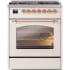 Ilve Nostalgie II Collection UP30NMPAWPLP - 30 Inch Freestanding Dual Fuel Range in Front View