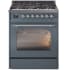 Ilve Nostalgie II Collection UP30NMPBGC - 30 Inch Freestanding Dual Fuel Range in Front View