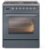 Ilve Nostalgie II Collection UP30NMPBGC - 30 Inch Freestanding Dual Fuel Range in Front View