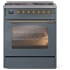 Ilve Nostalgie II Collection UP30NMPBGG - 30 Inch Freestanding Dual Fuel Range in Front View