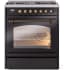 Ilve Nostalgie II Collection UP30NMPBKBLP - 30 Inch Freestanding Dual Fuel Range in Front View