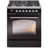 Ilve Nostalgie II Collection UP30NMPBKC - 30 Inch Freestanding Dual Fuel Range in Front View