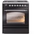 Ilve Nostalgie II Collection UP30NMPBKC - 30 Inch Freestanding Dual Fuel Range in Front View