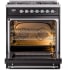 Ilve Nostalgie II Collection UP30NMPBKC - 30 Inch Freestanding Dual Fuel Range in Opened View