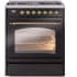 Ilve Nostalgie II Collection UP30NMPBKG - 30 Inch Freestanding Dual Fuel Range in Front View