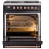 Ilve Nostalgie II Collection UP30NMPBKP - 30 Inch Freestanding Dual Fuel Range in Opened View