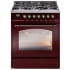 Ilve Nostalgie II Collection UP30NMPBUB - 30 Inch Freestanding Dual Fuel Range in Front View