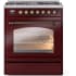 Ilve Nostalgie II Collection UP30NMPBUB - 30 Inch Freestanding Dual Fuel Range in Front View