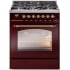 Ilve Nostalgie II Collection UP30NMPBUG - 30 Inch Freestanding Dual Fuel Range in Front View