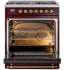 Ilve Nostalgie II Collection UP30NMPBUG - 30 Inch Freestanding Dual Fuel Range in Opened View