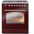 Ilve Nostalgie II Collection UP30NMPBUPLP - 30 Inch Freestanding Dual Fuel Range in Front View