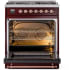 Ilve Nostalgie II Collection UP30NMPBUPLP - 30 Inch Freestanding Dual Fuel Range in Opened View