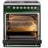 Ilve Nostalgie II Collection UP30NMPEGC - 30 Inch Freestanding Dual Fuel Range in Opened View