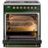 Ilve Nostalgie II Collection UP30NMPEGG - 30 Inch Freestanding Dual Fuel Range in Opened View