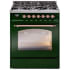 Ilve Nostalgie II Collection UP30NMPEGP - 30 Inch Freestanding Dual Fuel Range in Front View