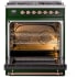 Ilve Nostalgie II Collection UP30NMPEGP - 30 Inch Freestanding Dual Fuel Range in Opened View