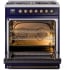 Ilve Nostalgie II Collection UP30NMPMBBLP - 30 Inch Freestanding Dual Fuel Range in Opened View