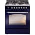 Ilve Nostalgie II Collection UP30NMPMBC - 30 Inch Freestanding Dual Fuel Range in Front View