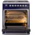 Ilve Nostalgie II Collection UP30NMPMBC - 30 Inch Freestanding Dual Fuel Range in Opened View