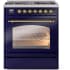 Ilve Nostalgie II Collection UP30NMPMBG - 30 Inch Freestanding Dual Fuel Range in Front View