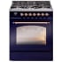 Ilve Nostalgie II Collection UP30NMPMBPLP - 30 Inch Freestanding Dual Fuel Range in Front View