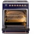 Ilve Nostalgie II Collection UP30NMPMBPLP - 30 Inch Freestanding Dual Fuel Range in Opened View