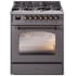 Ilve Nostalgie II Collection UP30NMPMGB - 30 Inch Freestanding Dual Fuel Range in Front View