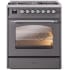 Ilve Nostalgie II Collection UP30NMPMGC - 30 Inch Freestanding Dual Fuel Range in Front View