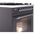Ilve Nostalgie II Collection UP30NMPMGC - 30 Inch Freestanding Dual Fuel Range in Angled View