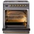 Ilve Nostalgie II Collection UP30NMPMGG - 30 Inch Freestanding Dual Fuel Range in Opened View