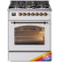 Ilve Nostalgie II Collection UP30NMPRAB - 30 Inch Freestanding Dual Fuel Range in Front View