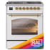 Ilve Nostalgie II Collection UP30NMPRAG - 30 Inch Freestanding Dual Fuel Range in Front View