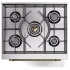 Ilve Nostalgie II Collection UP30NMPRAG - 30 Inch Freestanding Dual Fuel Range in Cooktop View